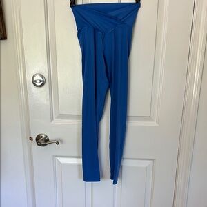 Blue High-Waisted Leggings